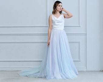 Charlie - simple yet whimsical two piece wedding dress