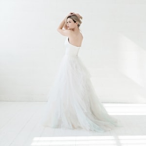 Nayeli - aquarelle robe de mariée ombre / corset bustier et jupe de mariage ombre ensemble de séparation de mariée / robe de mariée ombre / robe de mariée