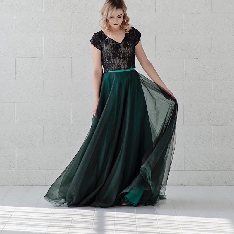 Emerald Green Wedding Dress - Etsy