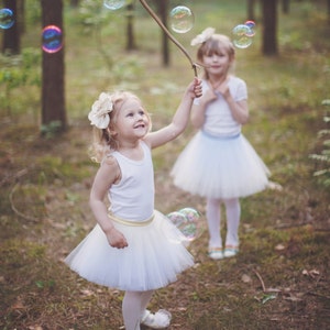 Mini Ballerina : girl tulle skirt / girl tutu / flower girl skirt / children's tutu / flower girl dress / image 1