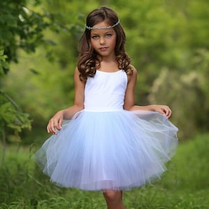 Mini Ballerina : girl tulle skirt / girl tutu / flower girl skirt / children's tutu / flower girl dress / image 2