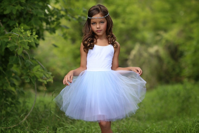 Mini Ballerina : girl tulle skirt / girl tutu / flower girl skirt / children's tutu / flower girl dress / image 2