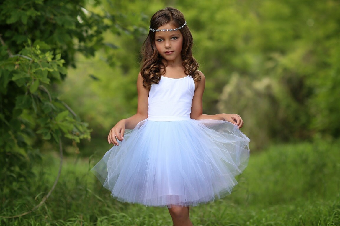 Mini Ballerina girl tulle skirt girl tutu flower girl skirt