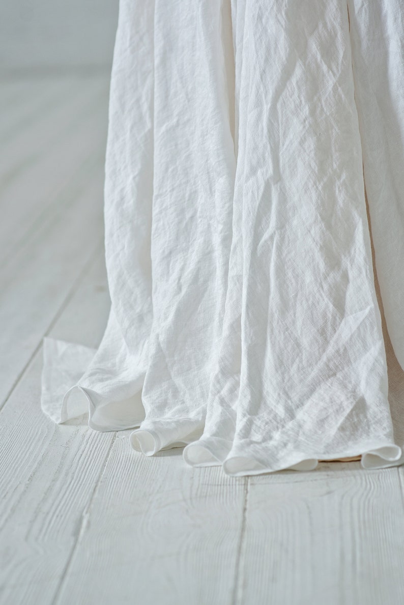 Rhea linen wedding skirt / barn wedding style skirt / natural bridal skirt / bohemian wedding skirt / boho bridal skirt with pockets image 9