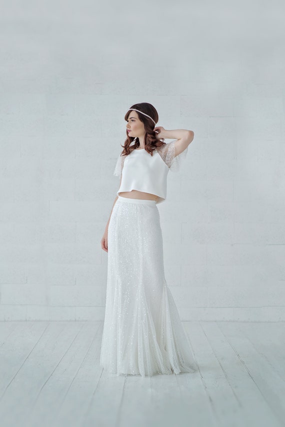 flapper wedding dress