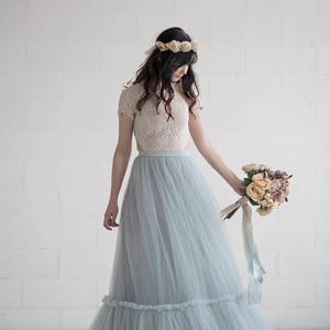 Dolores bohemian wedding dress / boho wedding gown / southwestern wedding dress / bridal separates / two piece bridal gown image 5