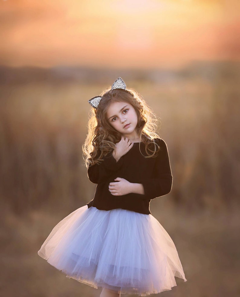 Mini Ballerina : girl tulle skirt / girl tutu / flower girl skirt / children's tutu / flower girl dress / image 3