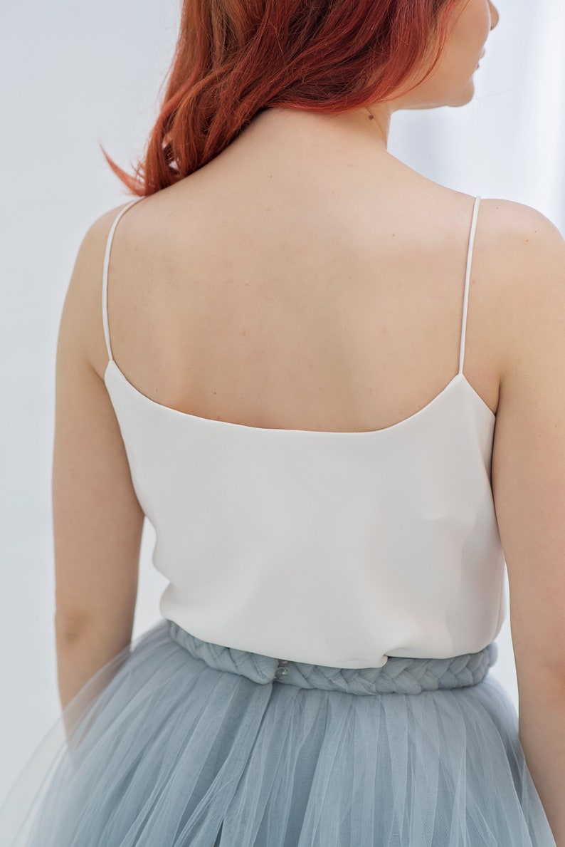 Bridal Camisole No. 1 Straight Neckline Bridal Camisole With Etsy