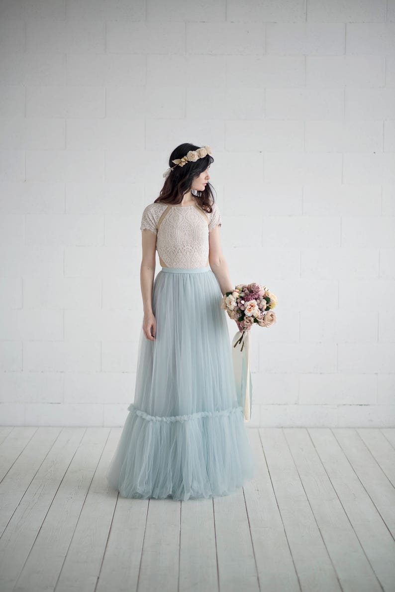 Dolores bohemian wedding dress / boho wedding gown / southwestern wedding dress / bridal separates / two piece bridal gown image 1