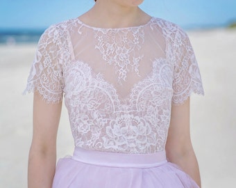 Serenity - lace bridal blouse