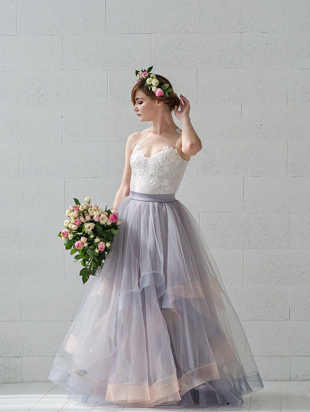 Calliste Nymph bridal bodysuit top main image 0