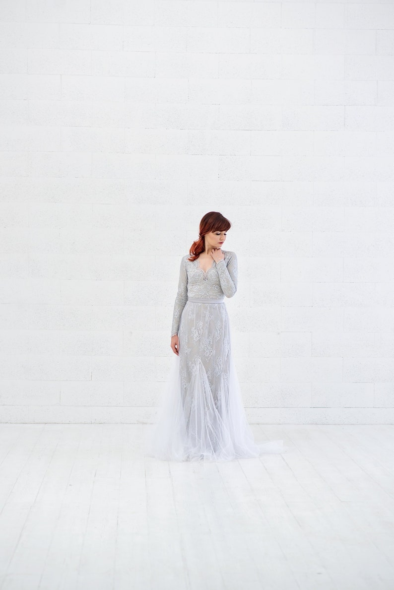 Lace Tulle Bridal Dresses with Bottoms