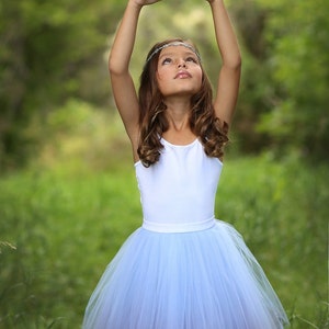 Mini Ballerina : girl tulle skirt / girl tutu / flower girl skirt / children's tutu / flower girl dress / image 4