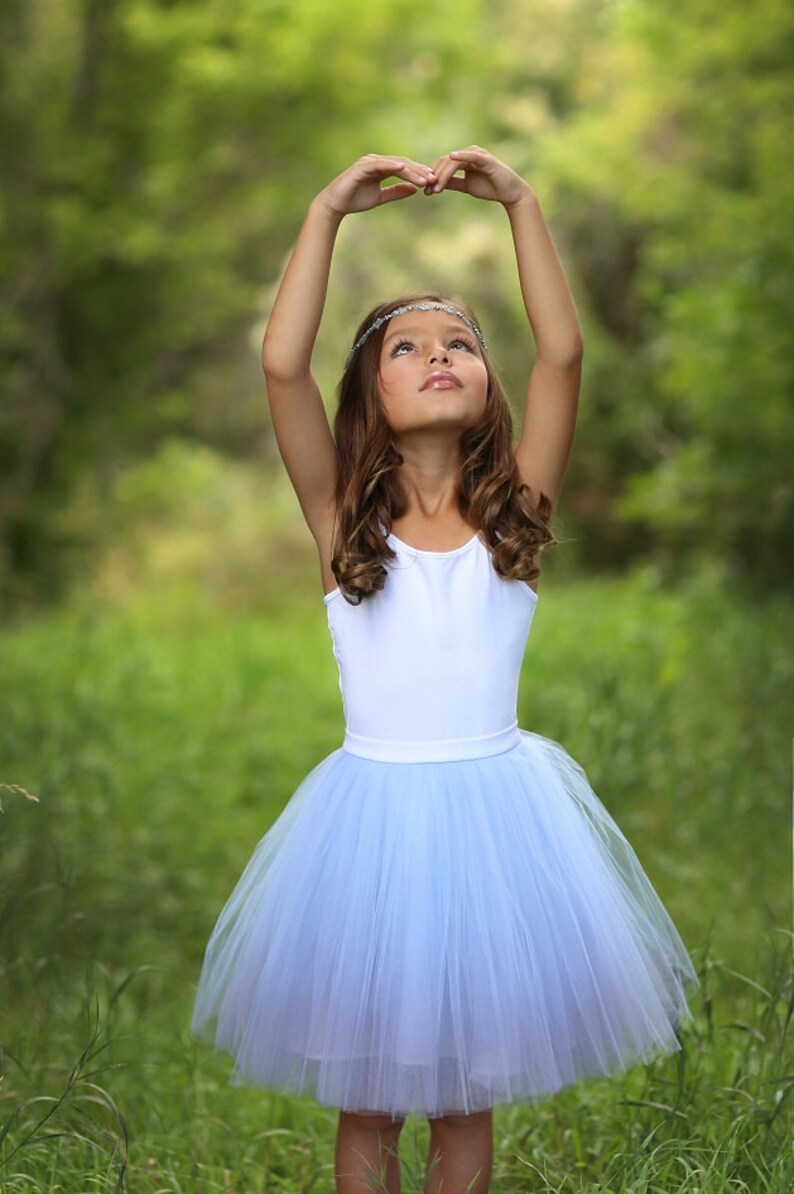 Mini Ballerina : girl tulle skirt / girl tutu / flower girl skirt / children's tutu / flower girl dress / image 4