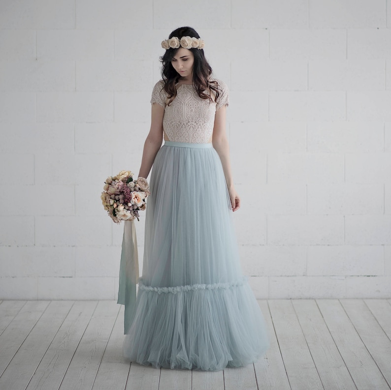 Dolores lace bodysuit / rustic lace top / cream lace top / bridal bodysuit / wedding top / country wedding top / bridal separates image 5