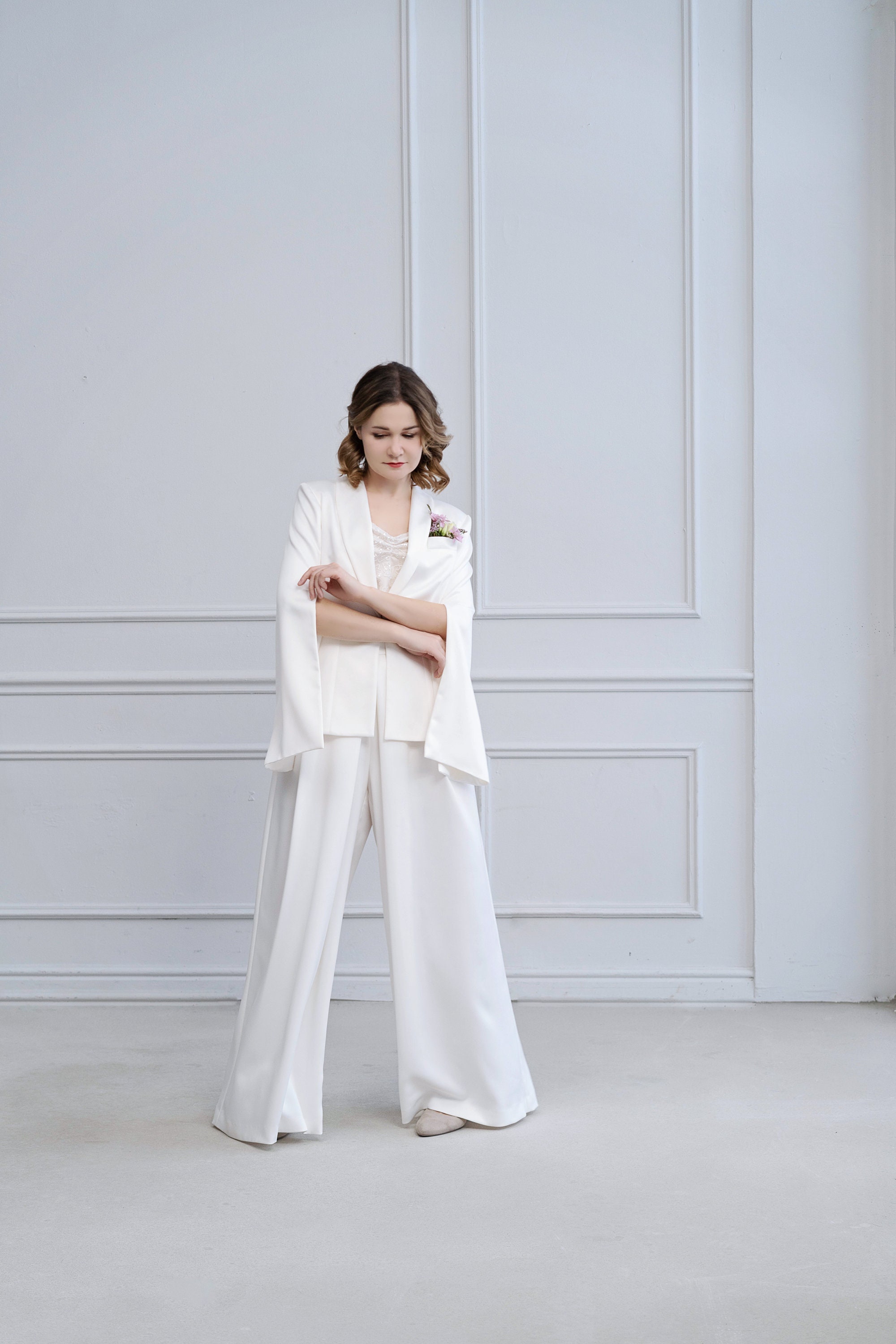 Ines - bridal pantsuit / wedding pantsuit / bridal suit / wedding