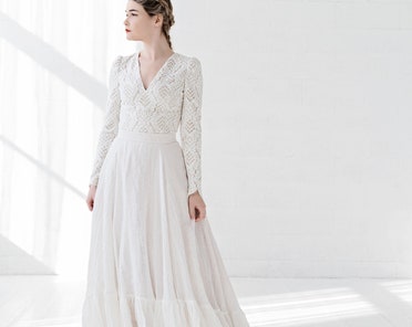 knee length dresses for ladies Cotton Llinen Tassel Wedding Dresses V-Neck Vestido De Noivas Chic DW5   TANYA BRIDAL