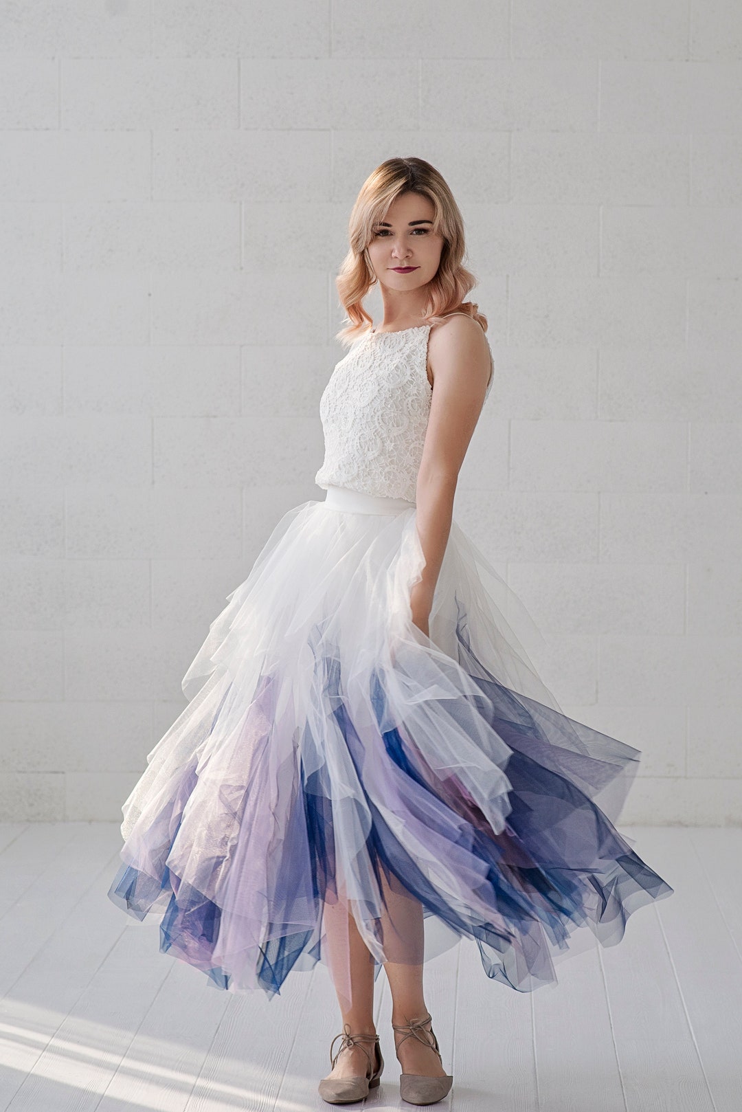 Galaxia Whimsical Short Tulle Skirt / Bridesmaids Tulle Skirt