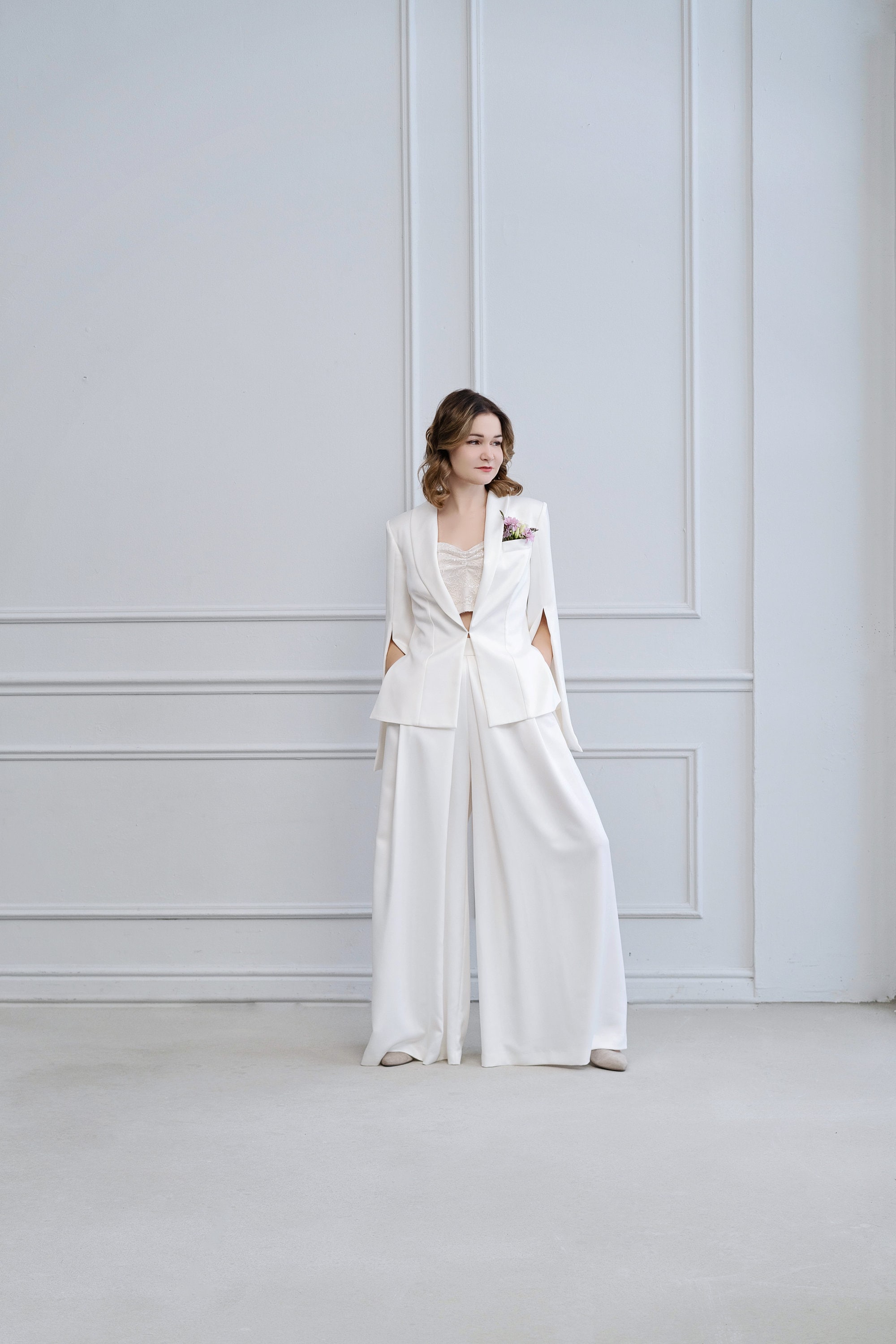 Ines Bridal Pantsuit / Wedding Pantsuit / Bridal Suit / Wedding