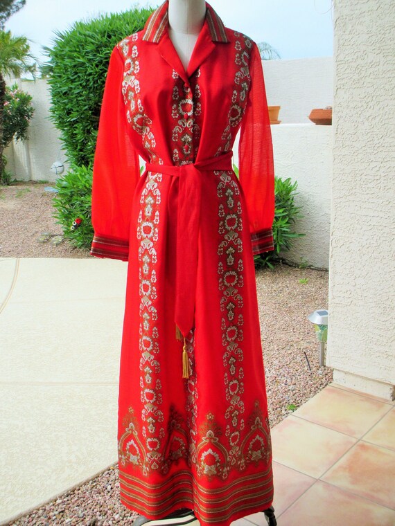 Vintage Alfred Shaheen Hawaii California maxi dres