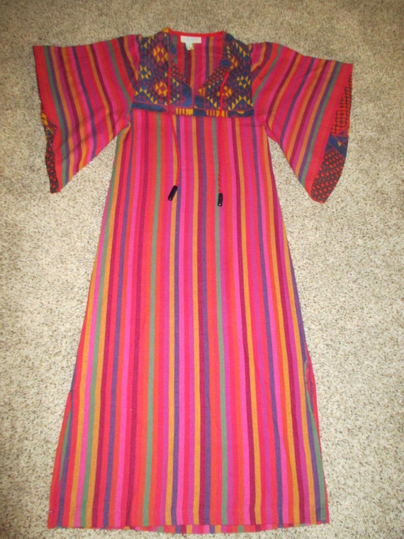 RARE RIKMA 70's colorful woven cotton angel wing m