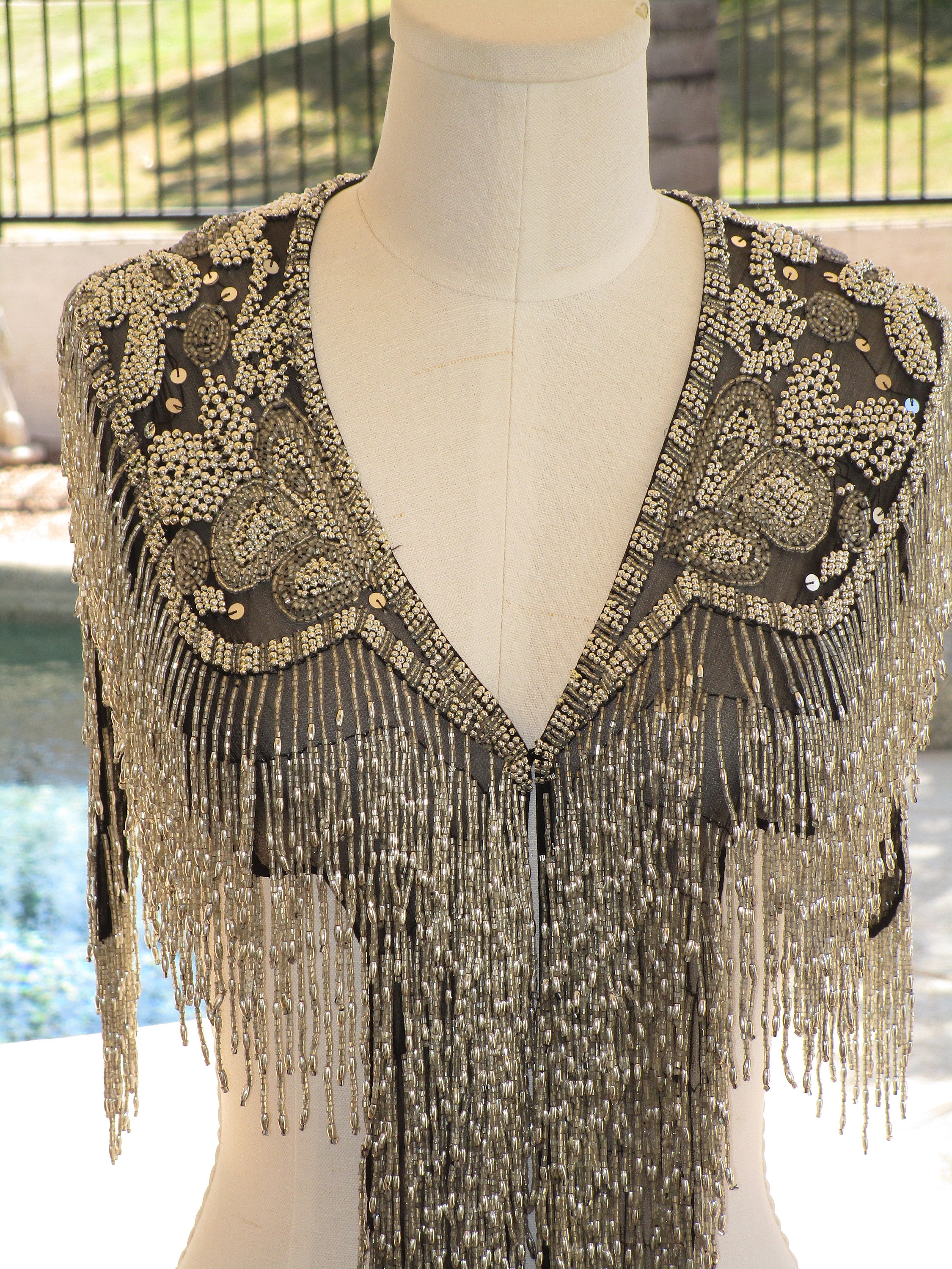 Beaded shawl cheap