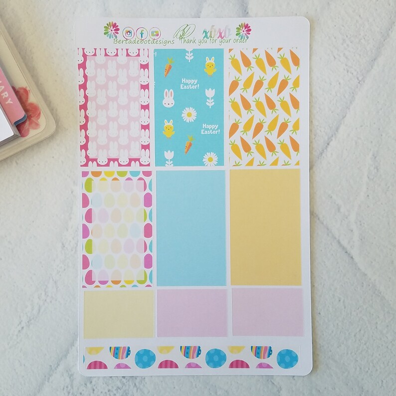 April Monthly Planner Sticker Kit Erin Condren or Classic Happy Planner