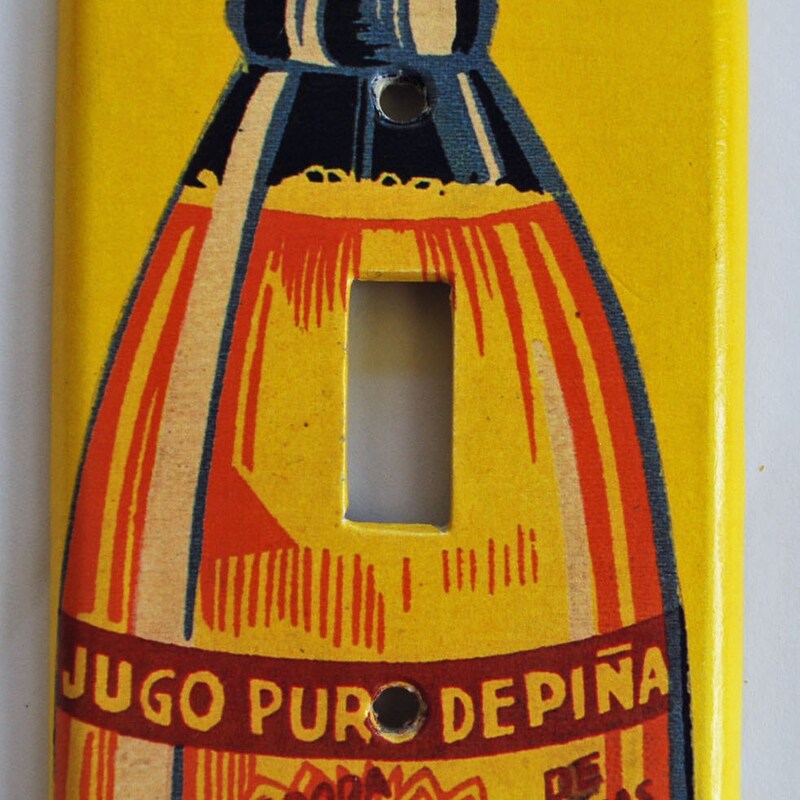 Hand-Painted Talavera Mexican Pottery Light Switch Cover - Amigos Amigos Amigos Rocker Plate