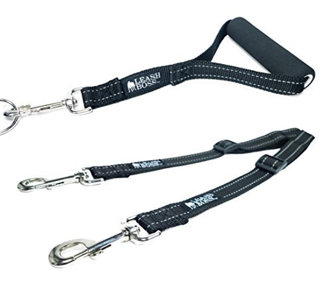 Double Dog Leash Adjustable Dog Leash Coupler with Handle Etsy