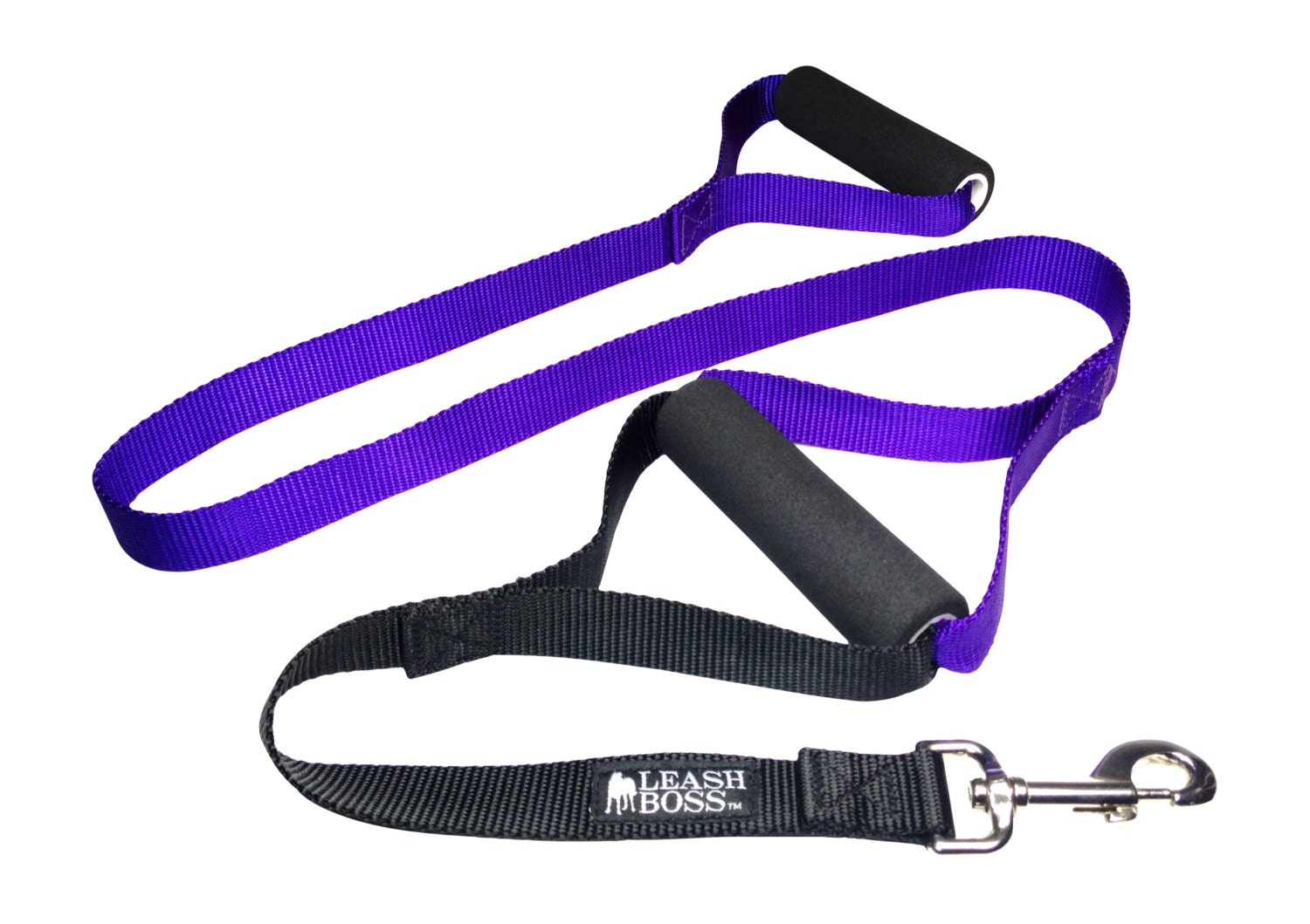 Double Handle Dog Leash with Padded Grips Leashboss Etsy