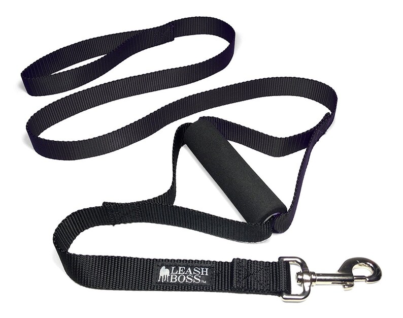 Two Handle Dog Leash With Padded Traffic Handle Etsy