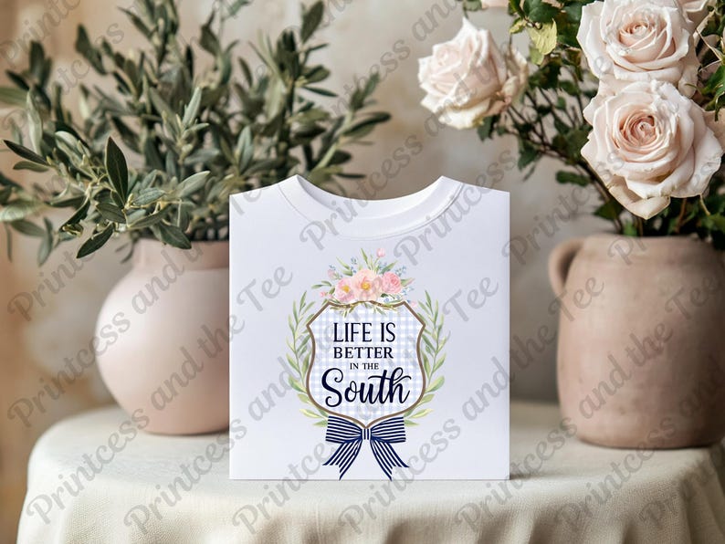 Life is Better in the South PNG Clipart - Printable Digital Art for Home Decor, T-Shirts, and Crafts