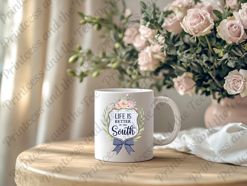 Life is Better in the South PNG Clipart - Printable Digital Art for Home Decor, T-Shirts, and Crafts