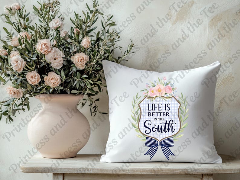 Life is Better in the South PNG Clipart - Printable Digital Art for Home Decor, T-Shirts, and Crafts