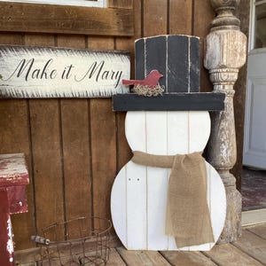 Wooden Snowman. Pallet Snowman. MADE TO ORDER