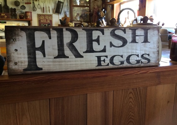 Fresh Eggs pallet wood sign
