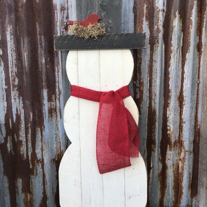 Pallet Snowman. Wooden Snowman MADE TO ORDER