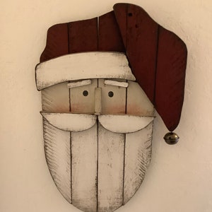 Wood Santa. Pallet wood. Christmas decor. MADE to ORDER