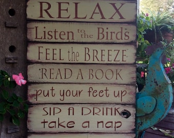Porch Rules Sign. Porch sign. Pallet Wood sign