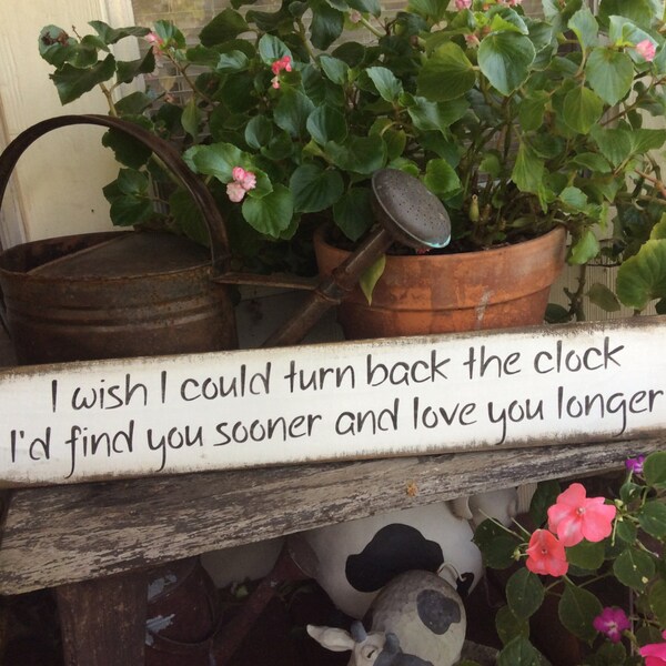 I Wish I Met You Sooner Wood Sign main image 1