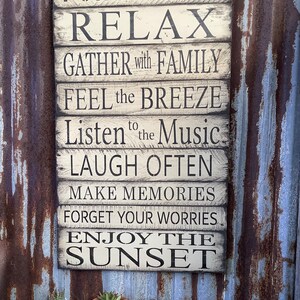 Porch Rules Sign. Porch sign. Pallet Wood sign. MADE TO ORDER image 4