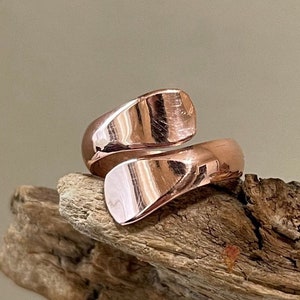 Copper Ring, Copper adjustable ring round