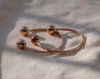 Solid Copper Bangle Bracelet | Handmade Copper Bangle | Balls bracelet