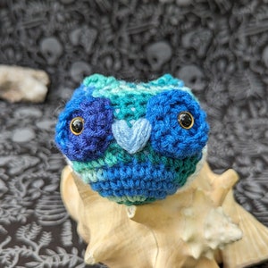 Gay/MLM Pride Owl (Nugget) - Amigurumi Crocheted Owl