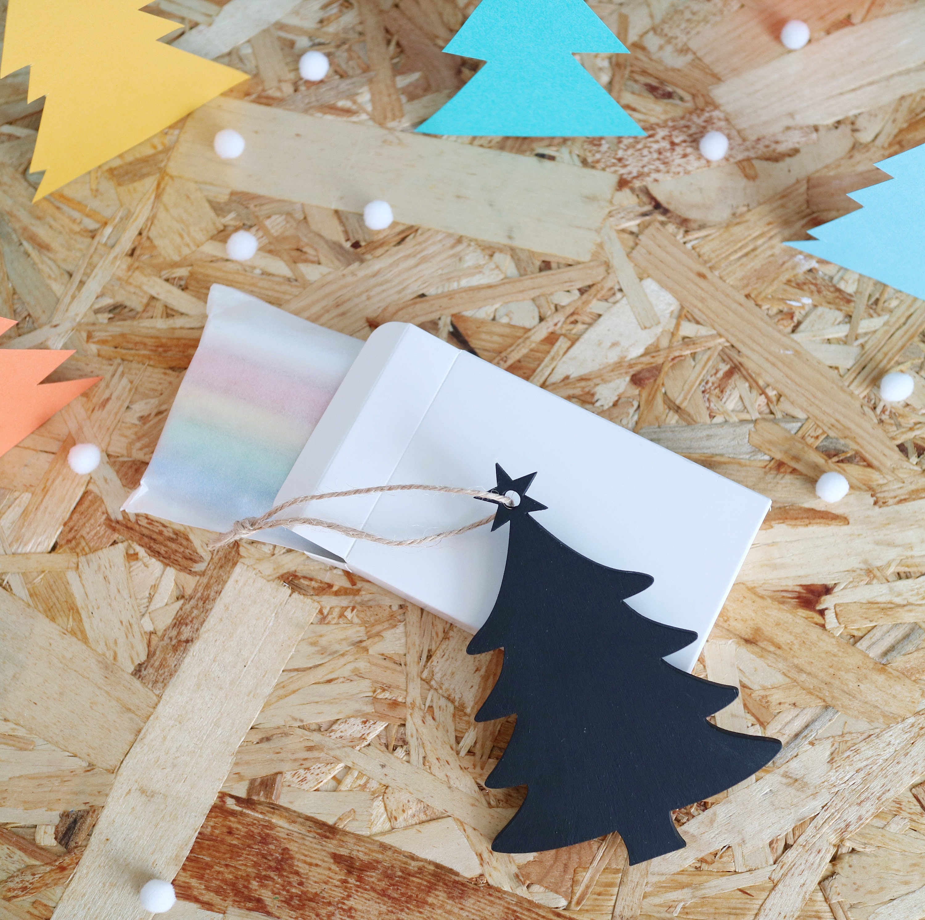 Décoration d'arbre de Noel Chalkboard