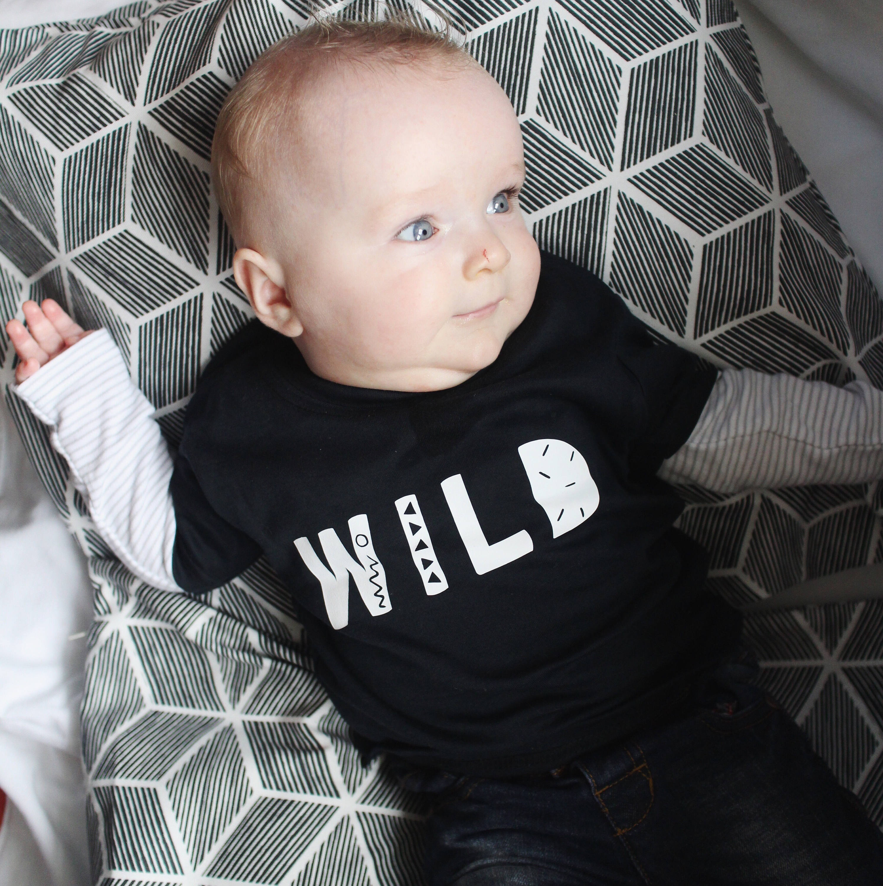 Kid's T-shirt in Black WILD clearance 