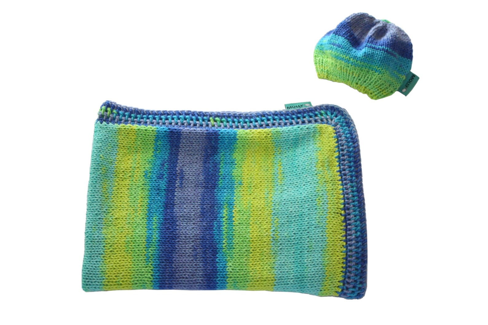 Newborn Baby Blanket and Hat Set Organic Cotton lime Drop Etsy