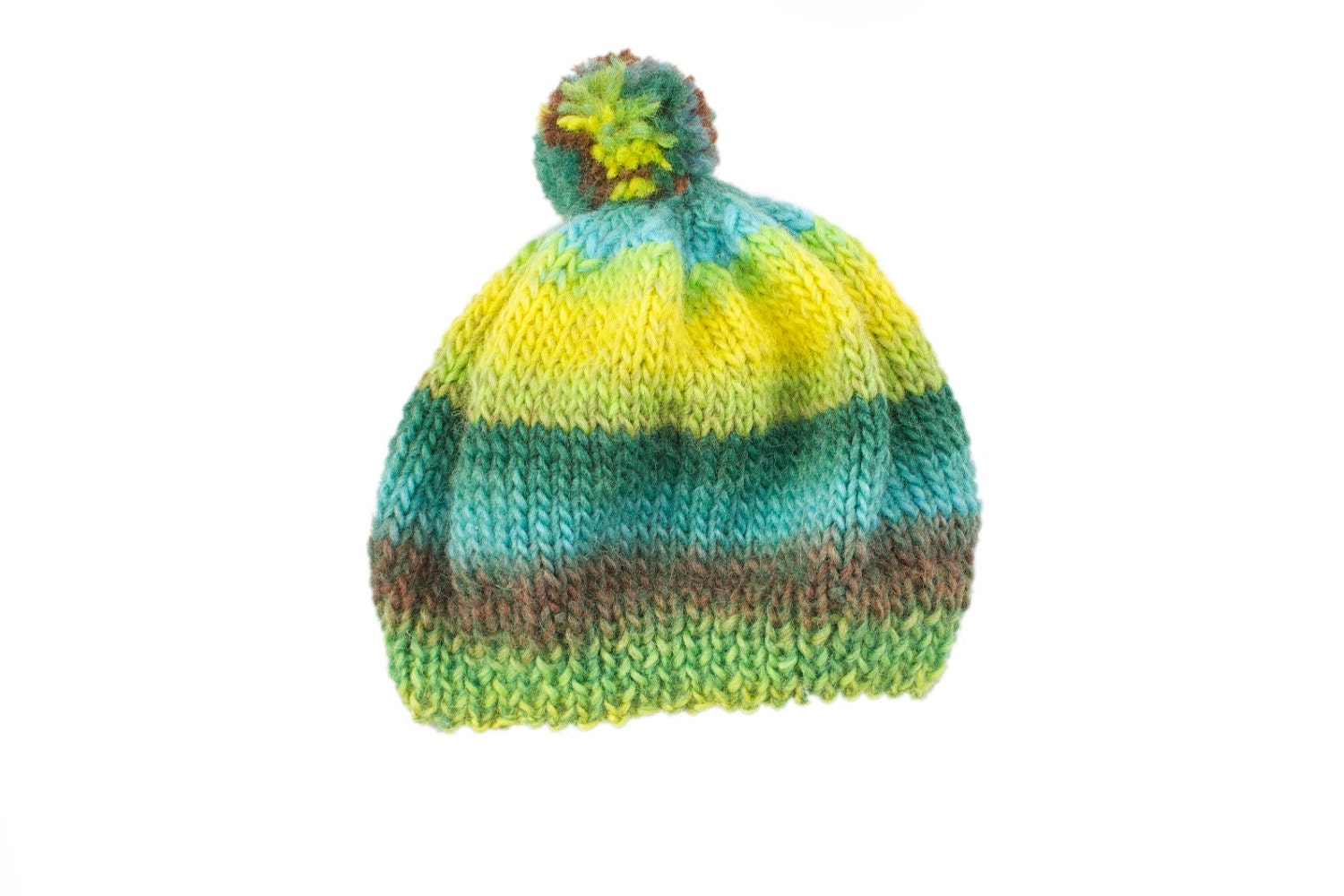 Baby Winter Hat Blue Green Organic Wool 2 Years Old Ready to Ship Etsy UK