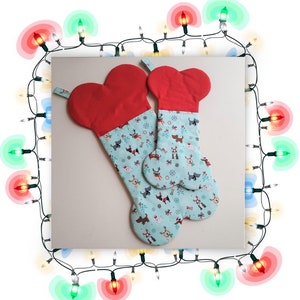 Dog Christmas Stocking / Xmas Stocking / Bone Stocking