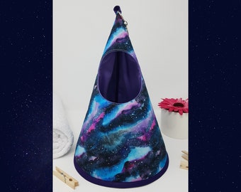 Konischer Wäscheklammerbeutel - Aquarell Galaxie